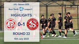 HIGHLIGHTS 15072023  Nepean 01 Rydalmere  U15 Round 22 [upl. by Novak]