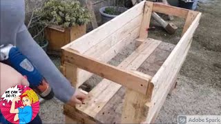 Making a Pallet planter [upl. by Bobbi]