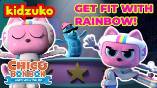 💪🧘‍♀️ Get FIT With Rainbow 🧘‍♀️💪  Chico Bon Bon Adventures  Compilation  Kidzuko [upl. by Jallier875]