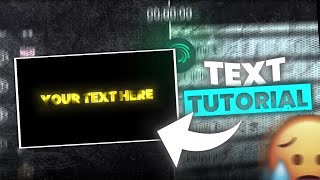 Alight Motion Text Tutorial  Ae Inspired Glow Text  Easy Steps😍 [upl. by Eecyal]