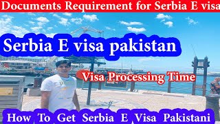 Serbia Tourist E Visa  Serbia E visa Requirement for Pakistan Serbia e visa fees  serbia e visa [upl. by Nnylatsyrc]