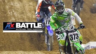 BATTLE AX Lites Main Event  Friday  Allentown  AMSOIL Arenacross [upl. by Also]