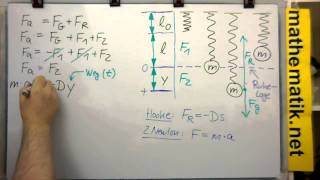 Differentialgleichung des ungedämpften Federpendels [upl. by Anett677]