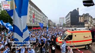 MSV Duisburg Fanmarsch Start am Lifesaver 03082024 Duisburg [upl. by Ball308]