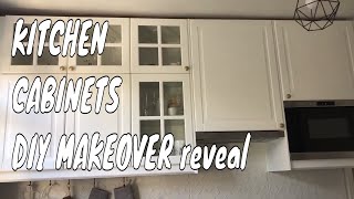 REVEAL  Painting my Kitchen Cabinets IKEA BODBYN Frenchic Dazzle me [upl. by Einrae]