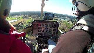 GoPro in cockpit of Bell 206 L1 [upl. by Gunn]