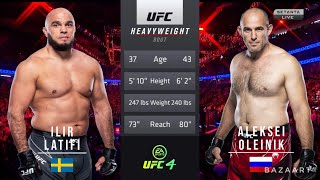 ILIR LATIFI VS ALEKSEI OLEINIK FULL FIGHT UFC FIGHT NIGHT 211 [upl. by Mirabella557]