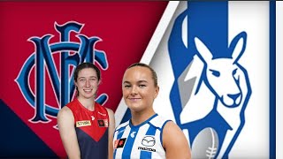 Melbourne v North Melbourne AFLW Football live [upl. by Shepp]