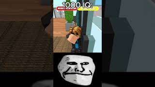 Roblox IQ Moment🧠Troll Face Memeroblox shorts [upl. by Asina542]