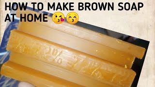 How to make Brown Laundry Soap at home [upl. by Akehsay]