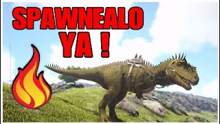 🔥ARK COMO SPAWNEAR CARCHARODONTOSAURUS EN 1 MINUTO ark carcharodontosaurus comando de spawn [upl. by Nwahsir538]