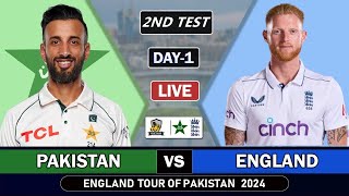 PAKISTAN vs ENGLAND 2nd TEST MATCH LIVE SCORES  PAK vs ENG LIVE MATCH COMMENTARY [upl. by Vizza]