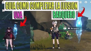 Guia como Completar La Mision de la ILUSION EL BARQUERO Y UNA  gana cofre valioso Genshin Impact [upl. by Sirahc]