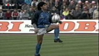 WarmUp Maradona UEFACup semifinal 1989 HD [upl. by Enelec]