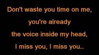 Blink 182  I miss you lyrics [upl. by Anihsit]