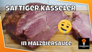 saftiger KASSELER in Malzbiersauce  Rezept  Schlemmerpiraten [upl. by Zurkow209]