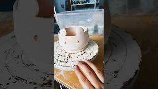 Trying underglaze  glaze pottery mug [upl. by Kylie542]