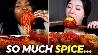 Mukbangers EAT EXTREME SPICY FOODS [upl. by Civ]