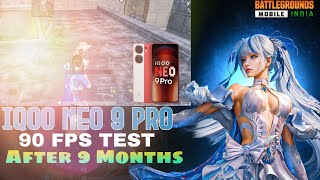 Iqoo Neo 9 Pro BGMIPUBG Test After 9 Months 💥  Smooth  90Fps  bgmi iqooneo9pro pubgmobile [upl. by Livingston]