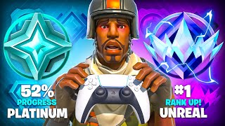 Platinum to Unreal SPEEDRUN Solo Fortnite Ranked [upl. by Tennek]