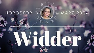 WIDDER ♈️ HOROSKOP für MÄRZ 2024 [upl. by Ajnotal]