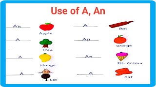 Use of a an  use of a an in english  use of articles a an viralvideo [upl. by Ezana]