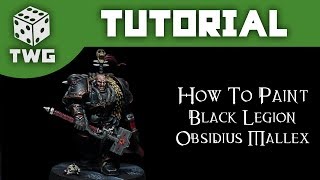 How To Paint Black Legion Chaos Space Marines Warhammer 40k Tutorial The War Gamer [upl. by Darmit]