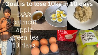 I tried the egg diet challenge for 10 days to lose 10kgThis is how it wentWeight loss journey [upl. by Enyleuqcaj567]