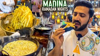 Madina RAMADAN Nights Full Street FOOD  Local Life of Madina [upl. by Tollmann]