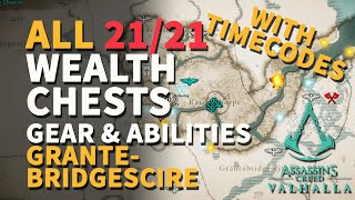 Grantebridgescire Wealth Chests Gear Abilities Assassins Creed Valhalla All Locations [upl. by Washburn206]