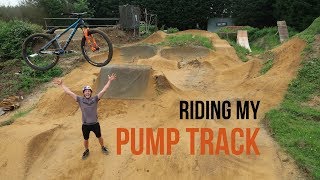 FINALLY RIDING MY PUMP TRACK [upl. by Harvison655]