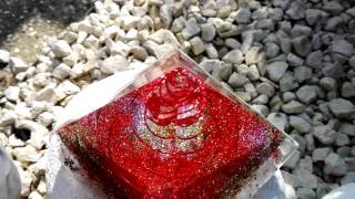 Red wired Orgonite Pyramid [upl. by Arri]