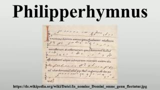 Philipperhymnus [upl. by Lavena]