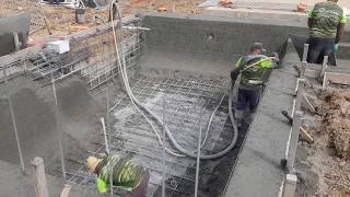 Shotcrete a pool shell [upl. by Anaig]