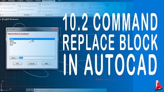 102 Autocad replace block How replace blocks in autocad [upl. by Nal378]