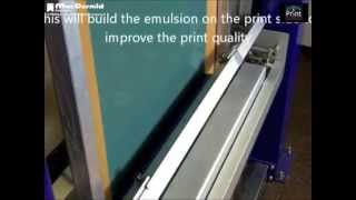 How To Screen Print How to coat screen printing emulsions using an automatic coating machine [upl. by Alleyn]