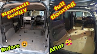 🔥 Renault lodgy 🔥 full floor mat installation🚘 all kind of cars full flooring available [upl. by Arrik925]