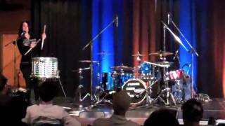 Emmanuelle Caplette on Drum Doubles Strokes Trick 2011 [upl. by Derfla]