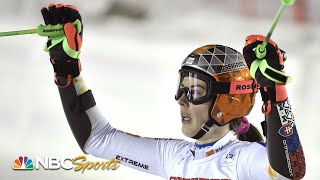 Vlhova wins Shiffrin third in Are giant slalom  NBC Sports [upl. by Eidroj]