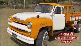 CAMINHÃO CHEVROLET 1958 NOVO A VENDA [upl. by Emmi]