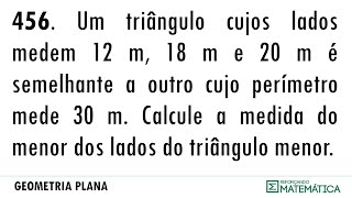 C13 SEMELHANÇA DE TRIÂNGULOS E POTÊNCIA DE PONTO 456 [upl. by Euqirat]