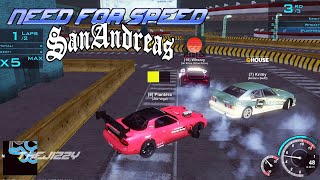 Need for Speed San Andreas MADNESS  MTA SA Online Server [upl. by Annaicul]