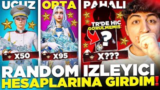 UCUZ ORTA PAHALI RANDOM İZLEYİCİ HESABI❗  TRDE HİÇ GÖRÜLMEMİŞ NADİR SET ÇIKTI❗ 😲   PUBG Mobile [upl. by Laehctim]