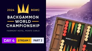 Backgammon World Championship 2024  DAY 4 Stream 1 P2  Main Undefeated Round of 128 [upl. by Saffian]