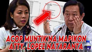 ACOP NATARANTA ANG CHIEF OF STAFF NI VP SARA DUTERTE  MUNTIK NA MAINIS SI ACOP KAY ATTY LOPEZ [upl. by Oira]