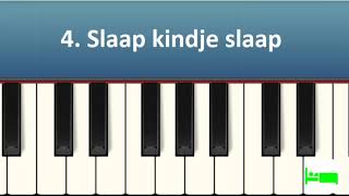 5 Heel eenvoudige Kinderliedjes voor Kinderen 2 Piano tutorial [upl. by Notyad]