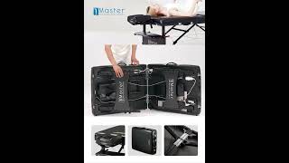 Master Massage 30quot Heated Extrawide Black Portable Folding Massage Table [upl. by Jacquet]