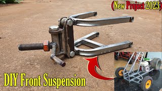 DIY Front Suspension New Project 2023  Reverse Trike Motorcycle  Part1 [upl. by Yolanthe]