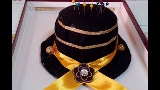 DIY Crafts  How to Make Hat Pins Cushion  Tutorial [upl. by Nivets]