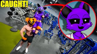 I CAUGHT CATNAP AND DOGDAY BEING SUS AT THE GYM IN REAL LIFE POPPY PLAYTIME CHAPTER 3 [upl. by Aynotel566]